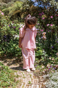 ELMA - TILLIE PANTS POSY CHECK