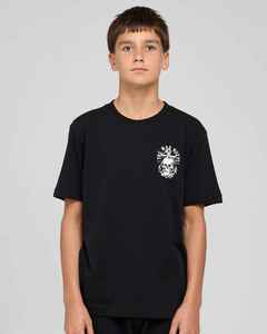 THE MAD HUEYS - ROPE SKULL ANCHOR TEE BLACK