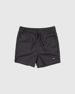 UNIT YOUTH SHORTS - CORE WASHED BLACK