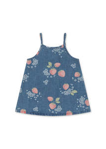 All Girls: KONGES SLØJD - MAGOT STRAP DRESS GOTS MARMELADE SUN