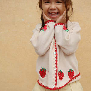 All Girls: KONGES SLØJD - COLLETTE CARDIGAN BUTTERCREAM