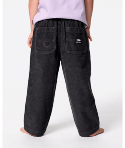RIP CURL - BOYS SURF CORD PANTS WASHED BLACK
