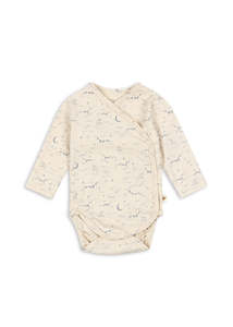 KONGES SLØJD - BASIC LS NEWBORN BODY GOTS CIELO MARINO
