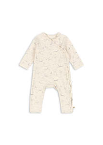 KONGES SLØJD - BASIC NEWBORN ONESIE GOTS CIELO MARINO