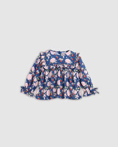 Alex Ant 1: ALEX & ANT - PIPPA TOP FABULOUS BLOOMS BLUE
