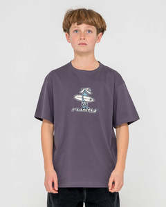 RUSTY - DR DOT SHORT SLEEVE TEE BOYS COAL