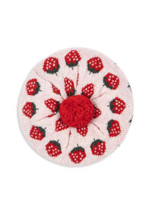 KONGES SLØJD - BELOU KNIT BERET STRAWBERRY