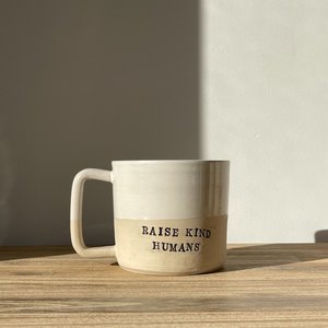 Products: Raise Kind Humans Mug - The Kindness Project Aotearoa Raise Kind Humans