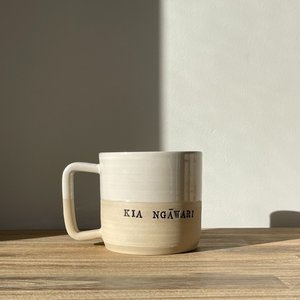 Kia Ngāwari Mug - The Kindness Project Aotearoa Raise Kind Humans