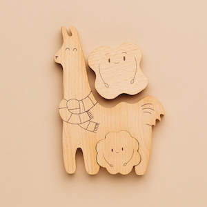 Wooden Toys: Āpiti - Natural Beechwood Puzzle