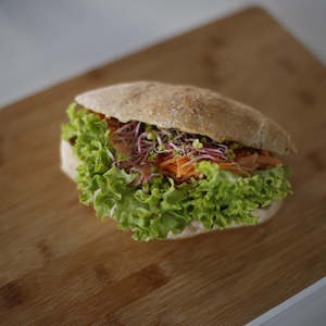 Lunch: Filled Sourdough Ciabatta Roll