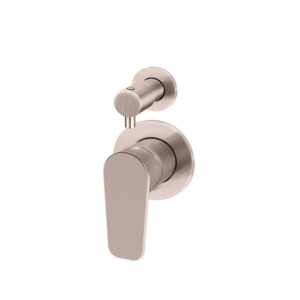 Meir Champagne 1: Meir Round Paddle Diverter Mixer | Champagne
