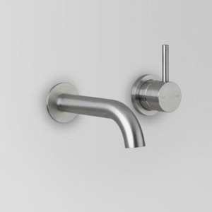 Astra Walker Icon 316 Stainless Steel: Astra Walker Icon Wall Mixer Set with 200mm Curved Spout | 316 Stainless Steel