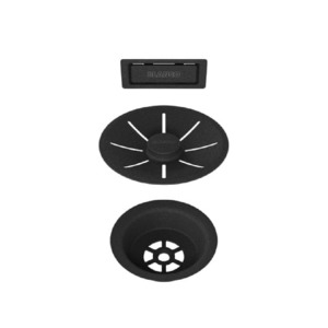 Basket Wastes: Blanco Single Bowl Basket Waste Kit | Matte Black