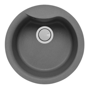 Round Kitchen Sinks: Mercer Duro Granite Rimini Round Sink | 400mm
