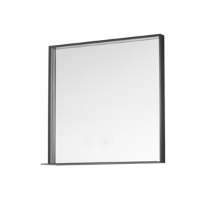 Frame 800 LED Mirror with Shelf | Black