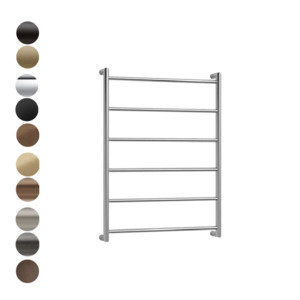 Heated Towel Rail Nz: Buddy 6 Bar Low Voltage Heated Towel Ladder Low Voltage | 850 x 600mm