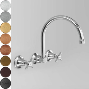 Astra Walker Olde English Gooseneck Wall Set with 260mm Spout