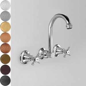 Astra Walker Olde English Gooseneck Wall Set with 170mm Spout
