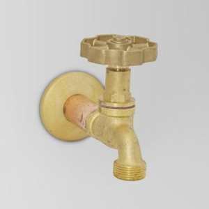 Low Uneven Pressure Wall Mounted Basin Taps: Astra Walker Eden Bib Tap | Brass Handle