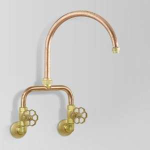 Outdoor: Astra Walker Eden Wall Mounted Sink Set | Brass Handle