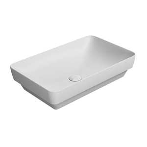 Astra Walker Pura 600 Rectangle Inset Basin | Matte White