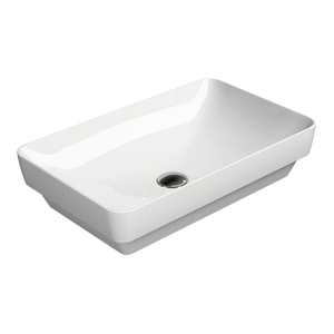 Astra Walker Pura 600 Rectangle Inset Basin | Gloss White
