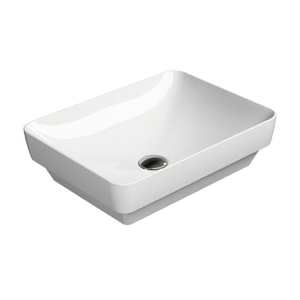 Astra Walker Pura 500 Rectangle Inset Basin | Gloss White