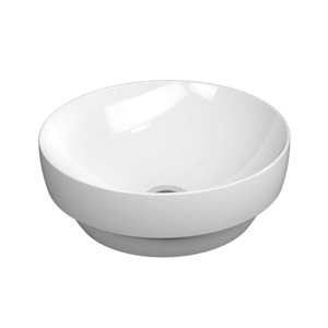 Astra Walker Pura 400 Round Inset Basin | Gloss White