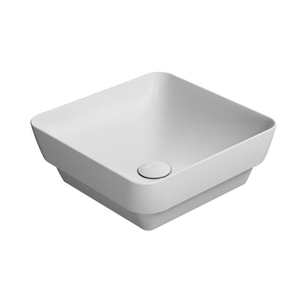 Astra Walker Pura 380 Square Inset Basin | Matte White
