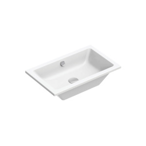 Kube 60 Inset/Undermount Basin | Matte White
