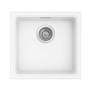 Rose & Stone Basalto | 400mm Single Sink | Matt White