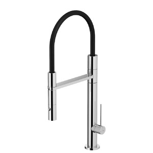 Modern Kitchen Taps: Fontealta Waterline Flexi Spout Kitchen Mixer | 316 Stainless Steel