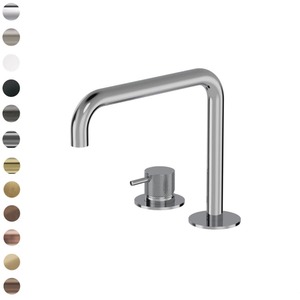 Modern Kitchen Taps: Buddy X Square 2 Hole Mixer