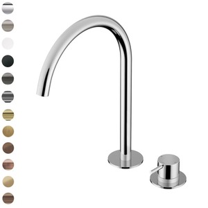 Modern Kitchen Taps: Buddy Round 2 Hole High Mixer
