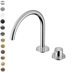 Modern Kitchen Taps: Buddy Round 2 Hole Mixer