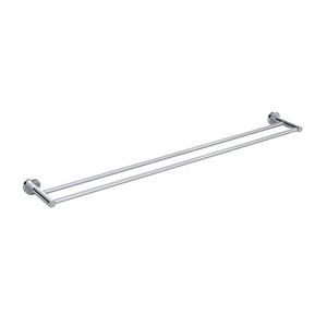Meir Round Double Towel Rail 900mm | Chrome