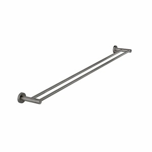 Meir Round Double Towel Rail 900mm | Shadow