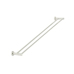 Meir Round Double Towel Rail 900mm | Brushed Nickel