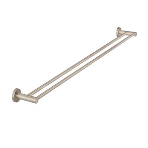 Meir Round Double Towel Rail 900mm | Champagne
