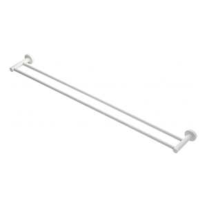 Heirloom Aura Double Towel Rail 800mm | White
