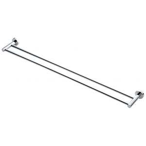 Heirloom Aura Double Towel Rail 800mm | Chrome