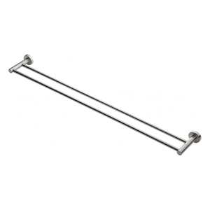 Heirloom Aura Double Towel Rail 800mm | Brushed Nickel