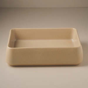 Robert Gordon Kiln 515 Rectangle Vessel Basin | Sand