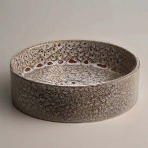 Robert Gordon Clay 400 Round Vessel Basin | White Ochre