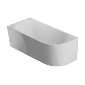 Back To Wall Baths: Tondo 1600 Left Corner Back to Wall Bath