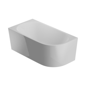 Back To Wall Baths: Tondo 1500 Left Corner Back to Wall Bath