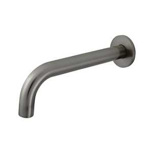 Wall Mounted Spouts: Meir Round Curved Spout 200mm | Shadow