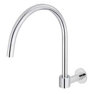 Meir Round High-Rise Swivel Wall Spout | Chrome