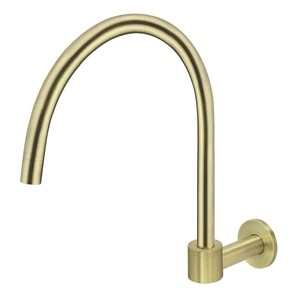 Meir Round High-Rise Swivel Wall Spout | Tiger Bronze